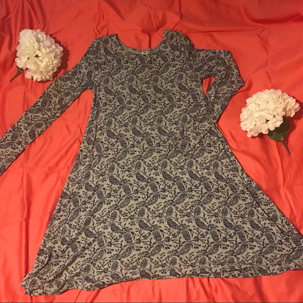 Long sleeve swing dress